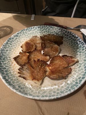 Grilled mushrooms  at Aiolos Taverna in Nafplion