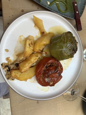 Stuffed peppers   at Aiolos Taverna in Nafplion