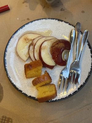 Complimentary dessert   at Aiolos Taverna in Nafplion