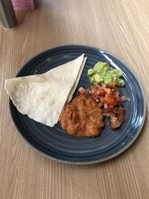 Mexican eggs (minus the eggs) at Circle - Business Bay in Dubai