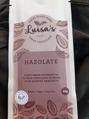 Vegan alternative to milk chocolate at Luisa's Vegan Chocolates in Nottingham