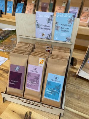 Bars at Luisa's Vegan Chocolates in Nottingham