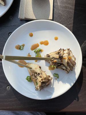 Mushroom skewers  at Miyagi Ramen in Bend