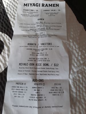  at Miyagi Ramen in Bend