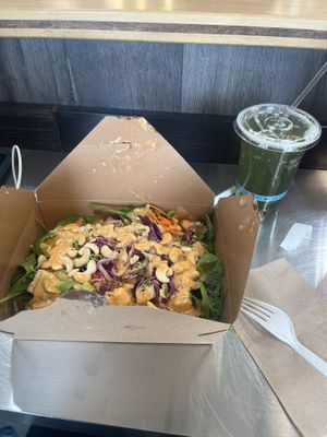 Also had a green Kombucha. Scrumptious!!   at MOM's Organic Market Café in Jessup