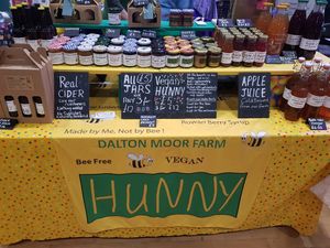 Bee free products (@Tyneside vegan festival) at Dalton Moor Farm in Seaham
