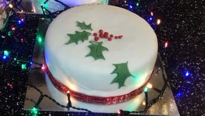 Festive cake  at KM Vegan Baking in Stockton-on-tees
