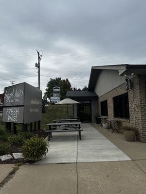 Outdoor Fall Seating  at Fresh Twist in Steubenville