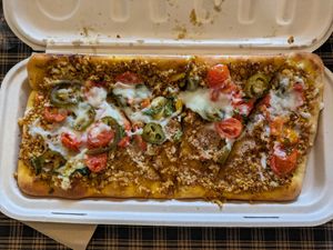 Taco bout flatbread at Fresh Twist in Steubenville