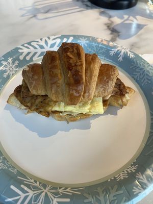 Brioche breakfast sandwich but on a croissant. Would recommend  at NOMZ in Akron