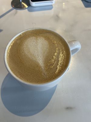 Oat milk latte😄 at NOMZ in Akron