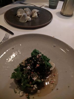 5 course vegan tasting menu - fourth/"main" course - just as tiny as the others! at Ezard in Melbourne