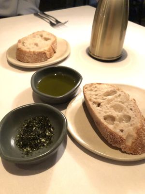Seaweed crisp on sourdough

 at Ezard in Melbourne