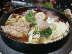 spicy hotpot at Mu Xuan in Hualien