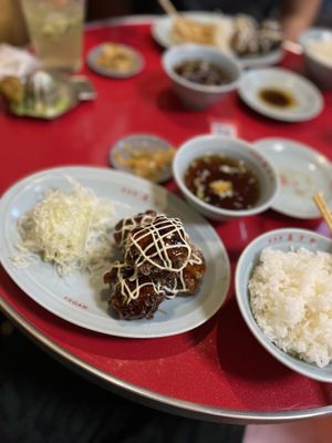 Karaage lunch  at Izakaya Masaka in Tokyo