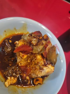 Chinese style tofu (served cold, AMAZING) at Izakaya Masaka in Tokyo