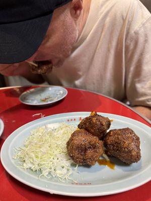 Szechuan soy balls  at Izakaya Masaka in Tokyo