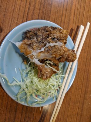 Fried Mushrooms at Izakaya Masaka in Tokyo