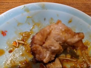 Close up of Karaage at Izakaya Masaka in Tokyo