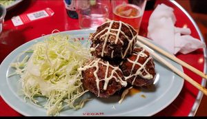 Vegan karage   at Izakaya Masaka in Tokyo