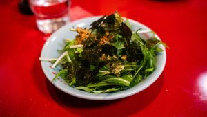 Salad at Izakaya Masaka in Tokyo