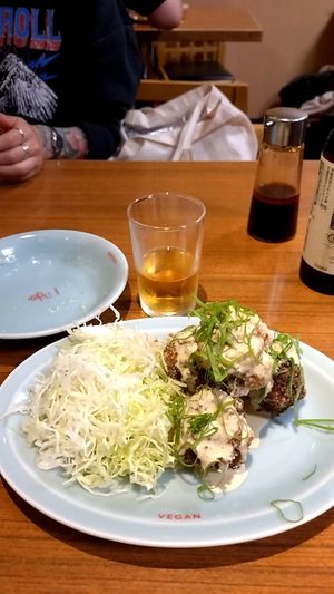 Karaage sauce yuzu mayo at Izakaya Masaka in Tokyo
