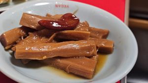 braised bamboo shoots at Izakaya Masaka in Tokyo