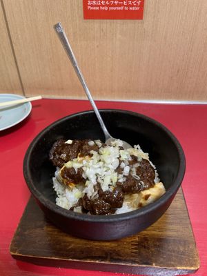 Mapo tofuu  at Izakaya Masaka in Tokyo