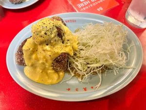 Karaage with tartar sauce  at Izakaya Masaka in Tokyo