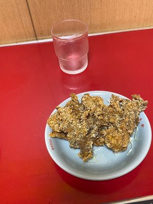 deep fried mushrooms - weren’t my favorite  at Izakaya Masaka in Tokyo