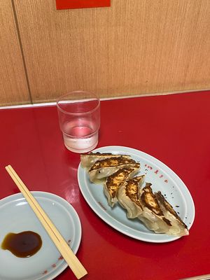 gyozas!  at Izakaya Masaka in Tokyo