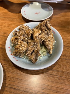 Fried maitake mushrooms  at Izakaya Masaka in Tokyo