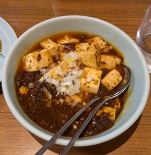 Mapo Tofu #Veganuary at Izakaya Masaka in Tokyo