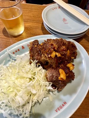 Spicy chicken  at Izakaya Masaka in Tokyo