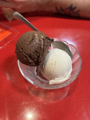 ice cream   at Izakaya Masaka in Tokyo