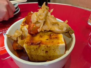 Chinese style Tofu at Izakaya Masaka in Tokyo