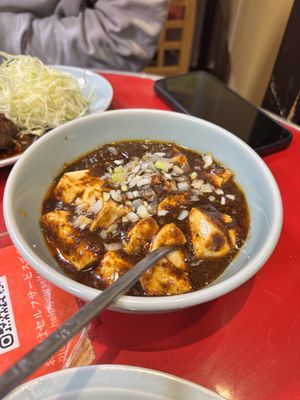 Mapo tofu  at Izakaya Masaka in Tokyo