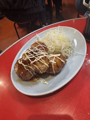 karaage teriaki  at Izakaya Masaka in Tokyo
