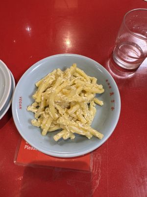 macaroni salad  at Izakaya Masaka in Tokyo