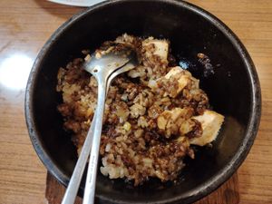 Mapo tofu at Izakaya Masaka in Tokyo