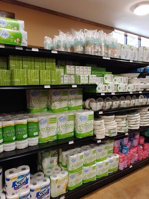 Bamboo 'paper' products at Village Store in Yosemite Valley
