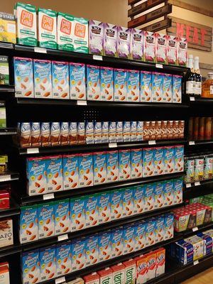 Non dairy milk options at Village Store in Yosemite Valley