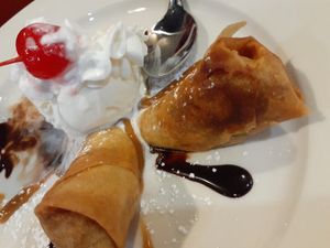 Fried banana at Sunny Thai in Arlington