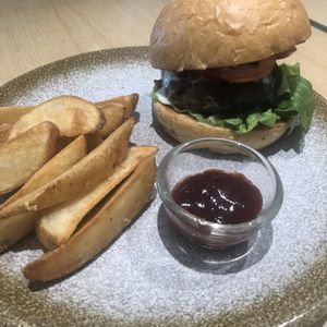 Love burger  at The Roots Salad Bar in Jakarta