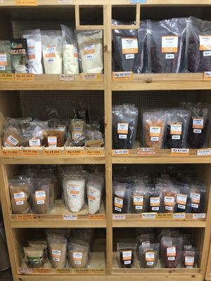 Dried fruit, flours and spices  at Club Sehat Express in Jakarta