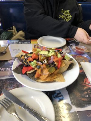 Vegan nachos   at B-Side Grill in New Paltz