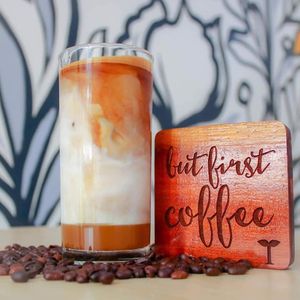 Coffee with caramel at Tahme Cafe in Butuan City