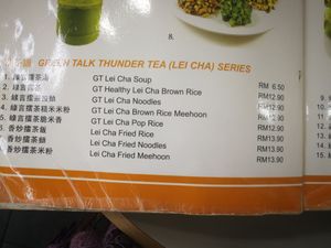 menu at Green Talk Healthy Organic & Cafe 绿言有机 in Kajang