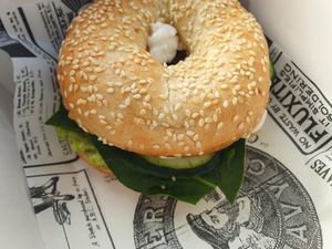 Bagel at Super Be Juicery in Marbella