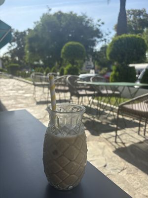 Iced oat latte  at Super Be Juicery in Marbella